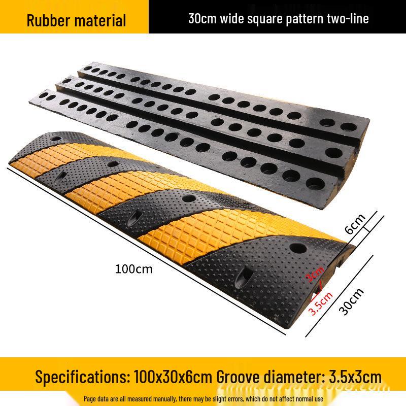 Rubber and Plastic Cable Protection Speed Bump