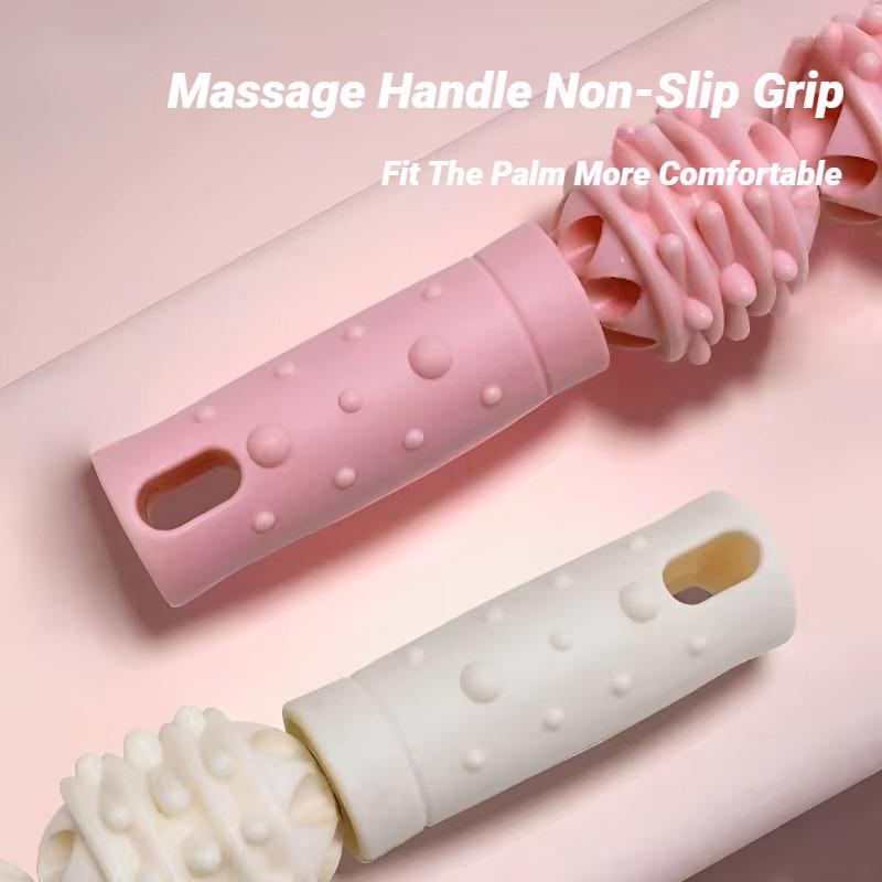 1/4 Ball Roller Massage Stick for Muscle Relaxation Yoga Fitness Wolf Tooth Fascia Release Calves Thighs Quadriceps Arms Forearms