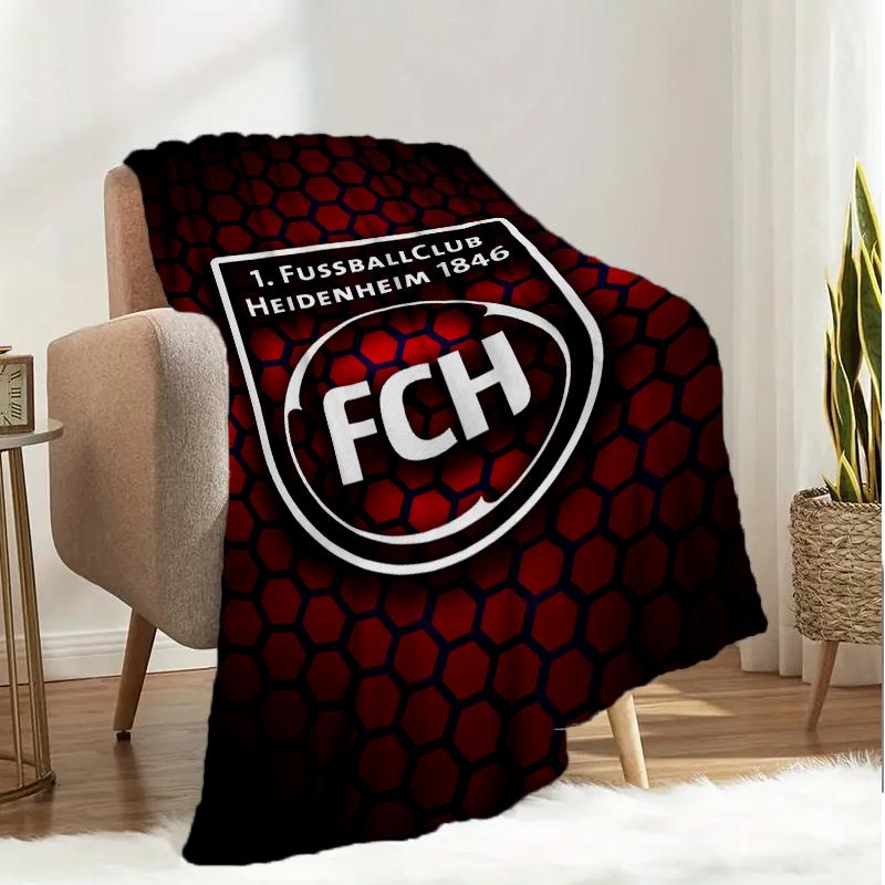 Heidenheim Squad Blanket Lightweight Ideal Bedding Blanket Perfect for Travel, Camping, Living Rooms, Offices, Sofas, Fan Christmas gift
