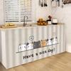 Dustproof Kitchen Curtains Cartoon Wardrobe Home Dust Cover Cabinet Curtain  Home Decoration