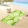 Lime Slices Fresh Summer Print Beach Towel Quick-drying for Travel Outdoor Sports Jogging Beach and Swimming
