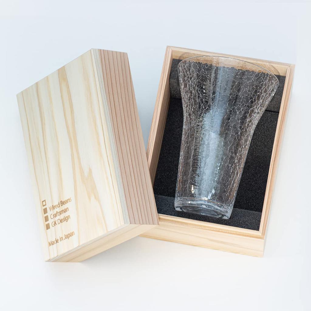 Wired Beans Gläser für die Ewigkeit Tumbler 240 Tumblerglas 360ml Zedernholzkiste (Eisbruch)