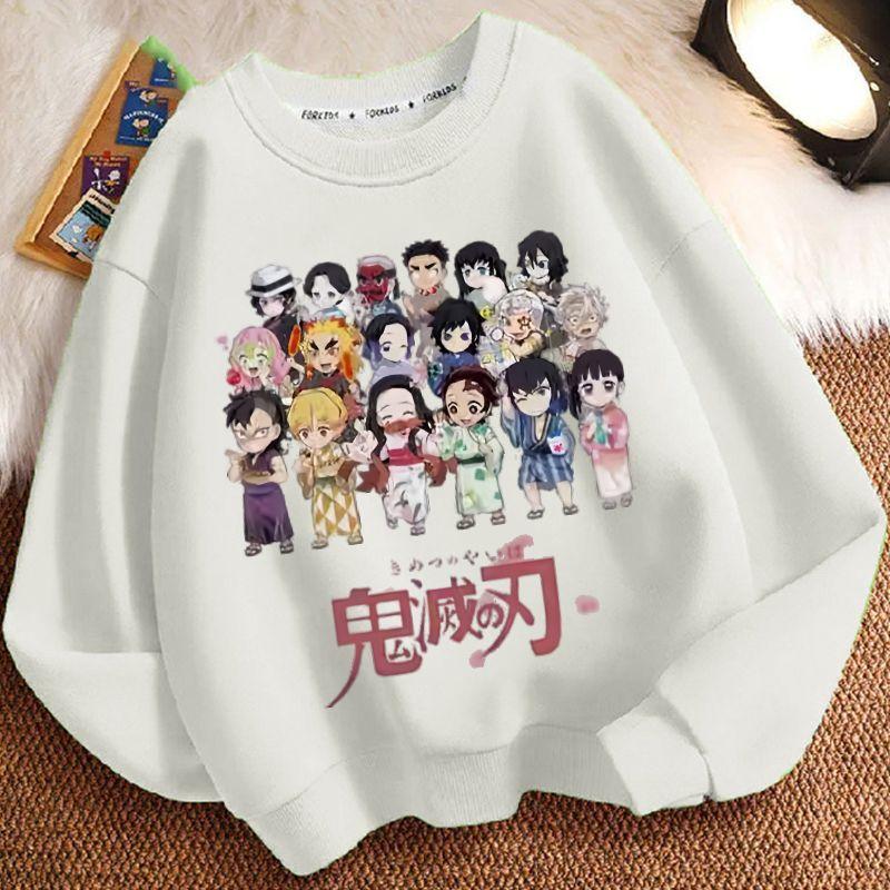 

Children s Loose Demon Slayer Hoodie, Spring and Autumn Boys and Girls Casual Jacket 110