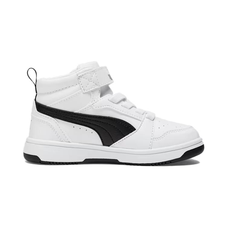 Puma Rebound V6 Mid Cool Comfortable Classic Simple Versatile Daily American Retro Fashion Trend Campus Mid-Top Kids Casual Shoes 393832-02