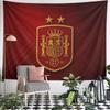 RFEF Spanish Football Federation Tapestry Wall Hanging Royal Shield Emblem Decor for Bedroom Man Cave Sports Room Gift