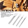 4PCS Leather Craft Hole Punch Stitching Tools 1 2 4 6 Prong Spacing for Sewing Chisel Set Kits