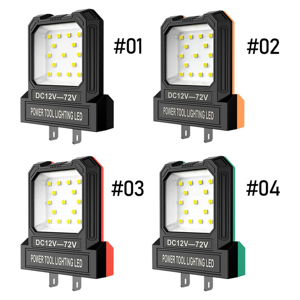 12V-72V LED Mini Pocket Work Light 550LM No Battery Long-Lasting Strong Light Super Bright Spotlight for Office/Bedroom/Workshop
