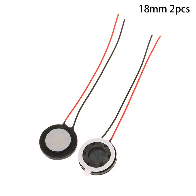 New 2Pcs Round 8 Ohm 1W Speaker 8ohm 15MM/18MM/20MM Loud Speakers Tablet Mobile Phone Trumpet Horn Small Loudspeaker Audio