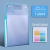 13-Pocket Translucent Expanding Accordion File Organizer with Labels, A4 Letter Size Paper Folder for Office School Home Accessories