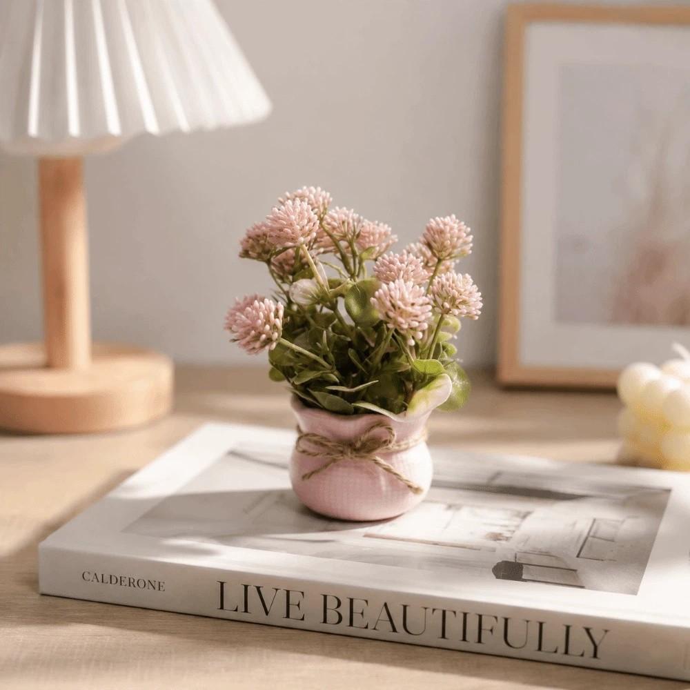 Lifelike Potted Plants Ornaments Simulation Plants Artificial Potted Flowers Home Decor