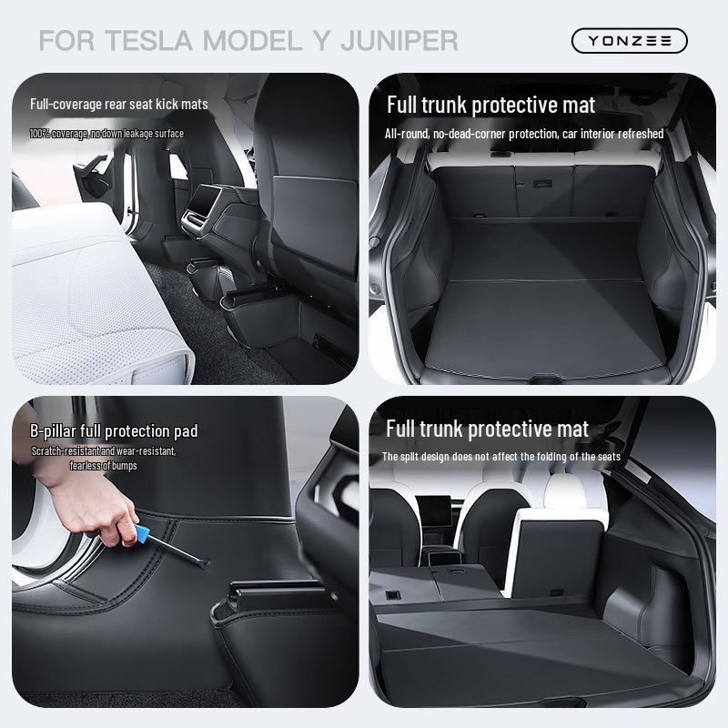 Custom Floor & Trunk Mats for Tesla Model 3/Y - Interior Protection Accessories