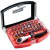 32-piece Bit and Ratchet Set - - 1/4" Drive - S2 Steel - Magnetic Holder Included