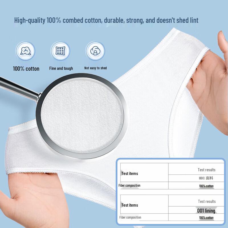 Freego Women's Sterilized Disposable Cotton Underwear (5-Pack)