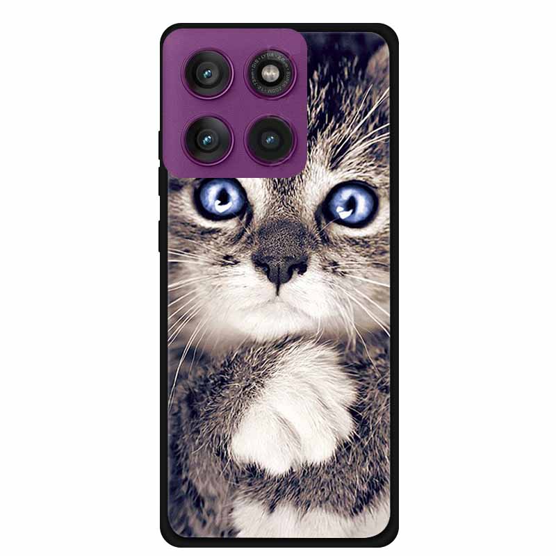 For Motorola Edge 60 Pro 5G Case Edge60 Pro Phone Case Tiger Black Silicone Soft Back Cover For Motorola Edge 60 Pro Case Coque