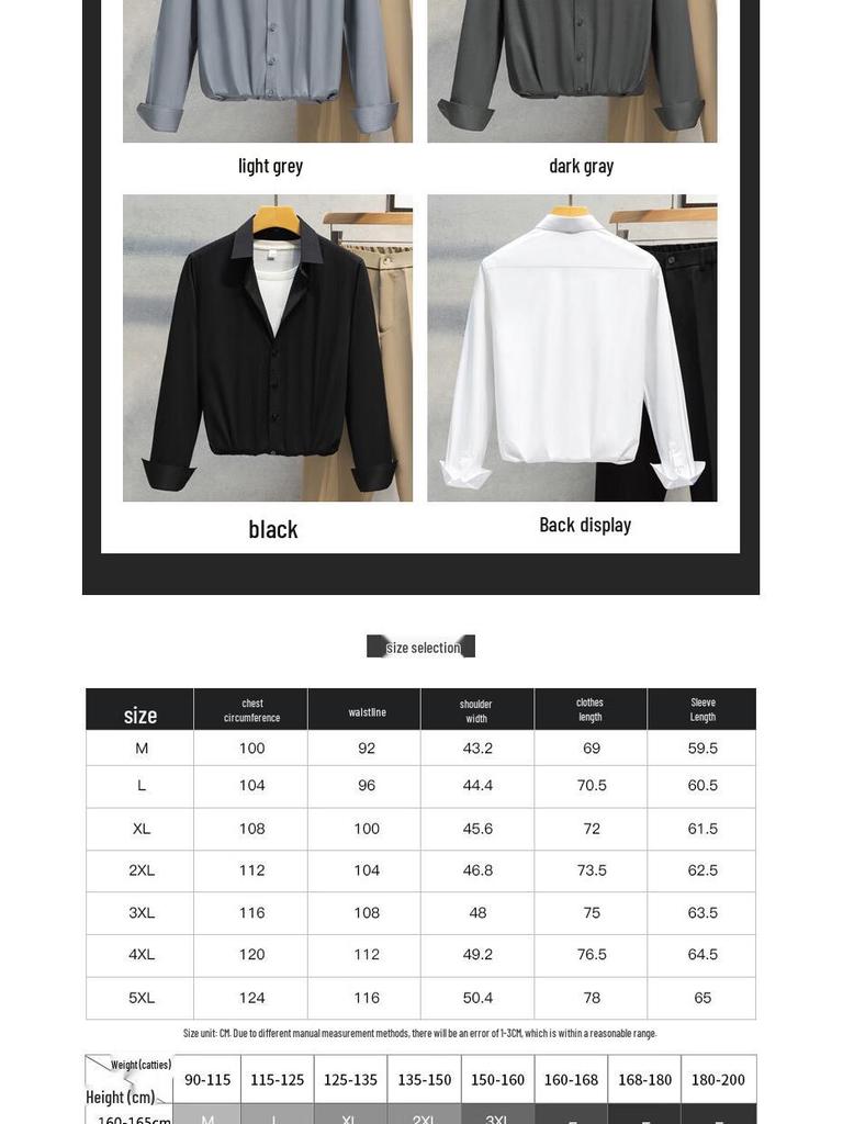 ROMON Men's Bamboo Fiber Slim Fit Short Sleeve Business Shirt