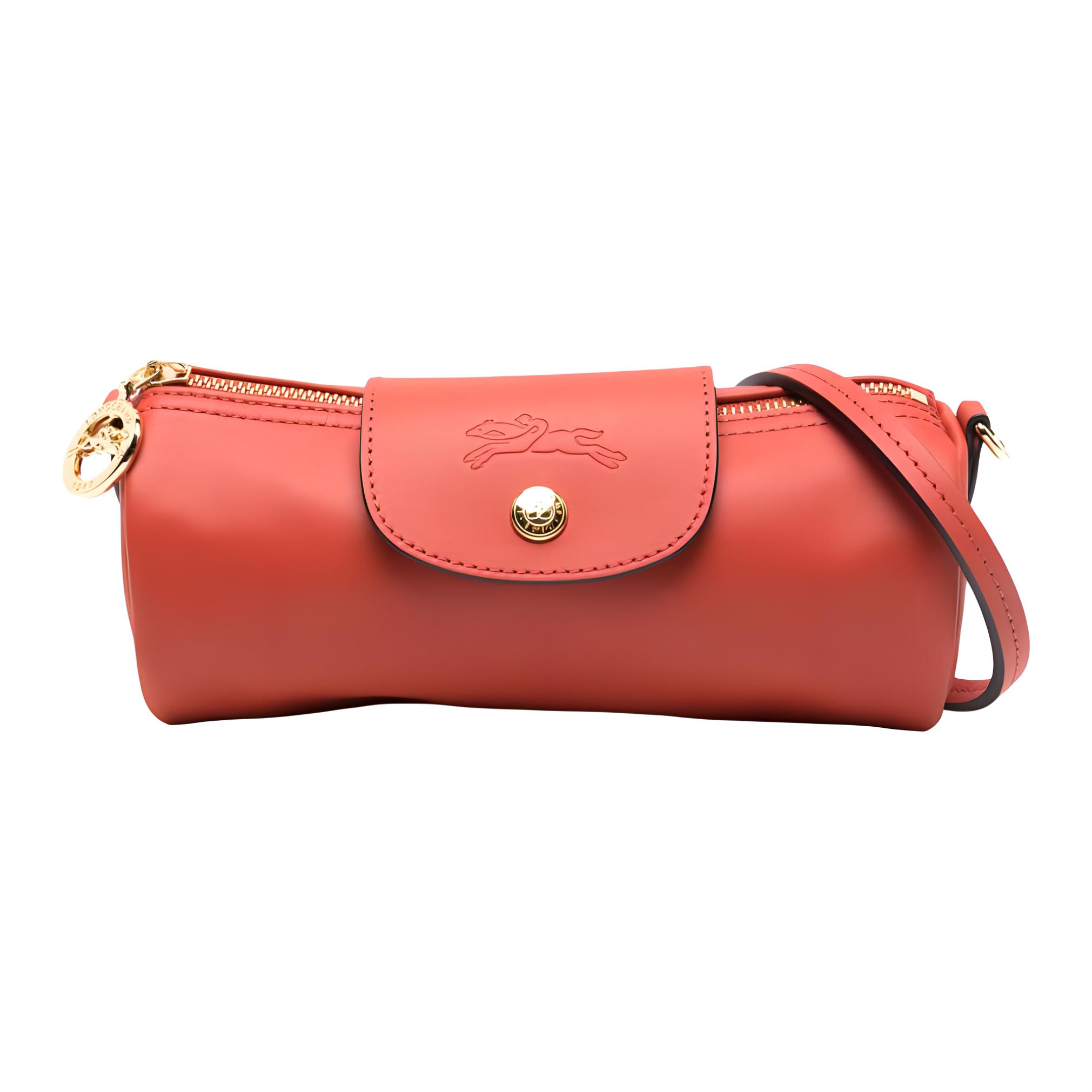 

Longchamp Le Pliage Xtra Pearl Detail Gold Hardware Leather Shoulder Crossbody Bag Small Women Bags Ochre 10242HER003 Basic Set (Bag+Dust Bag)