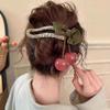 1pc Elegant Cherry Duckbill Clips, Hairpins, Premium Ponytail Clips, Hair Clips, And Hair Additions