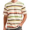Zomer T-shirt voor Heren Ronde Hals Los Casual Tops Mode Retro 3D Gestreept Bedrukt Korte Mouwen T-shirt