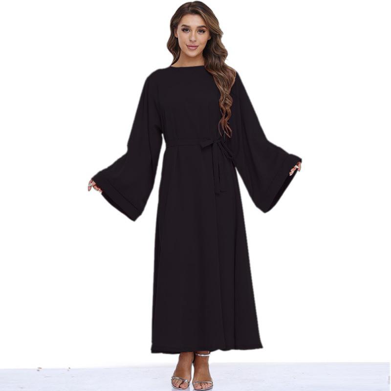 Autumn Lace-Up Skirt Plus Size Muslim Prayer Dress