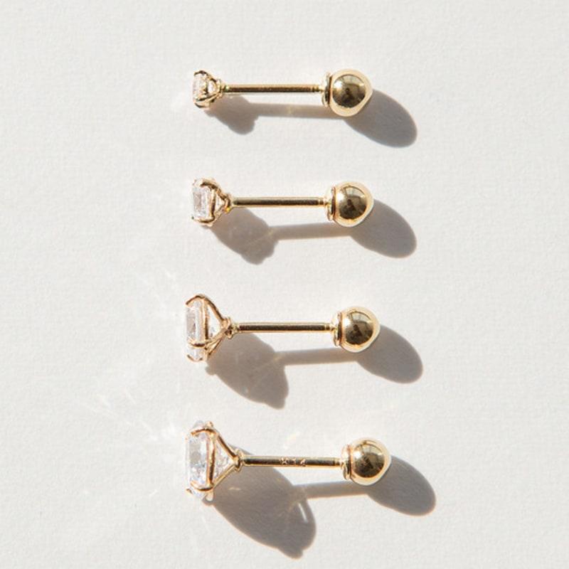 LUNNE 14k Cubic Piercing (14k Gold) #PI03