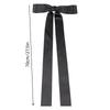 Elegant Bow Ribbon Hair Clip Fashion Simple Solid Satin Spring Clip Hairpin Retro Headband Girls Hair Accessories