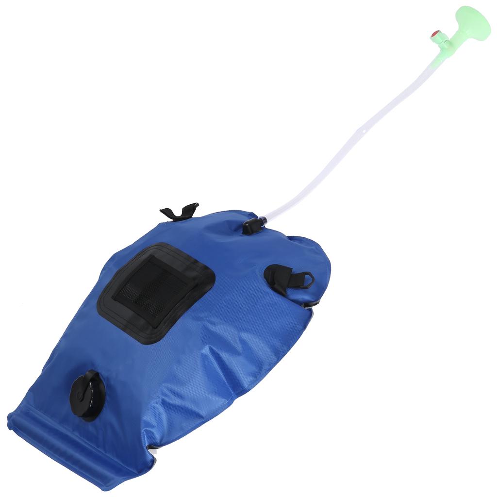 Geantă de duș cu energie solară în aer liber, de 20 l, pentru camping, portabilă, încălzită la soare, pentru baie cu cap de duș