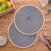 Hitzebeständiges gewebtes Tischset, verbrühsicher, rutschfest, Untersetzer für Kaffeetassen, Nahost-Stil, einfarbiges Tischset