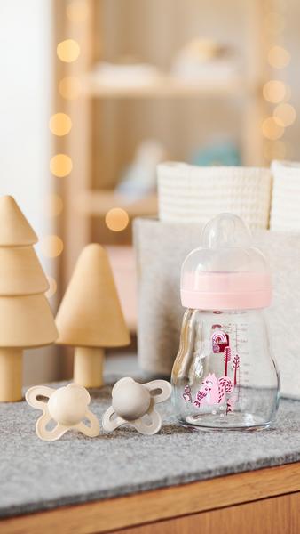 MAM 851254 Feel Good Forest Glass Bottle 260ml girl