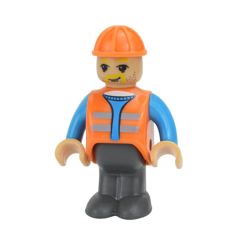 MOC Alle Arten von kleinen Mann Puppenmodellfiguren Zugcharakter Eisenbahnzubehör Bildungsgeschenk Kind für Biro Holzbahnspielzeug