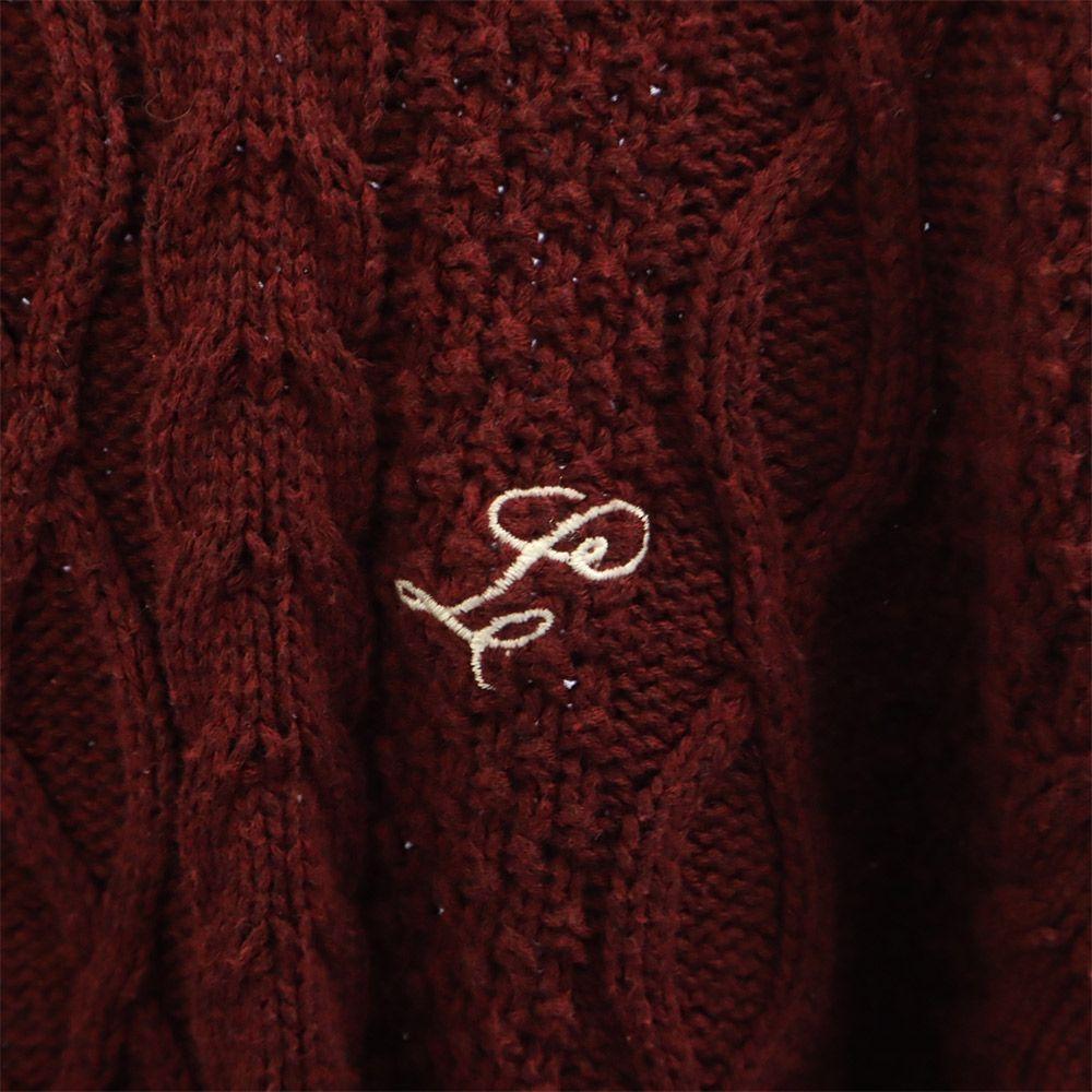 Lafayette Short Sleeve Knit L Bordeaux Series Logo Embroidery Men's Used