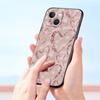 Gold Rose Love Heart Phone Case For iPhone 17 16 15 Pro Max 11 12 13 14 7 8 Plus SE 2020 X XR XS Cover Soft Black