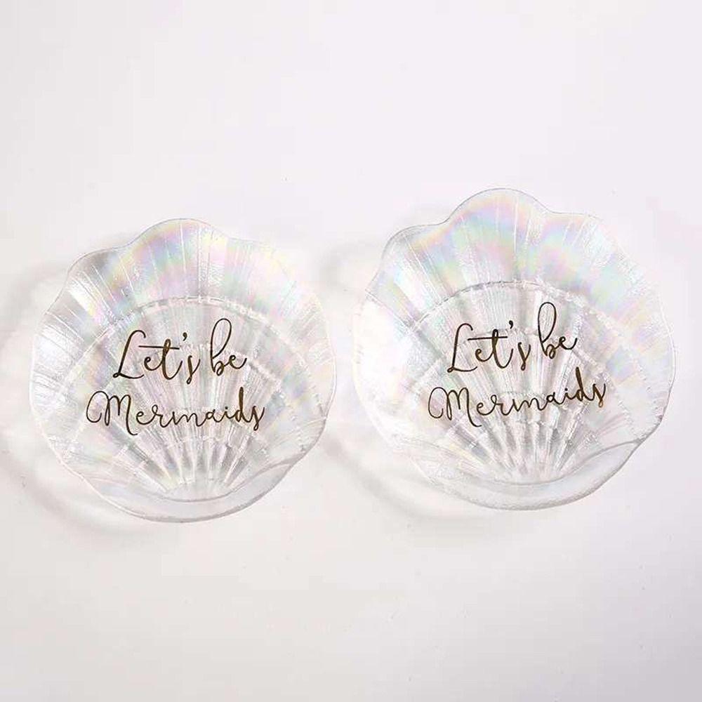 Glass Jewelry Display Plate Nordic Style Earrings Display Tray Photo Props Jewelry Storage Tray