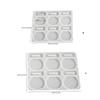 DIY Crystal Epoxy Resin Mold Mirror Jewelry Ornaments Flower Photo Frame Silicone Mold Home Desktop Decoration