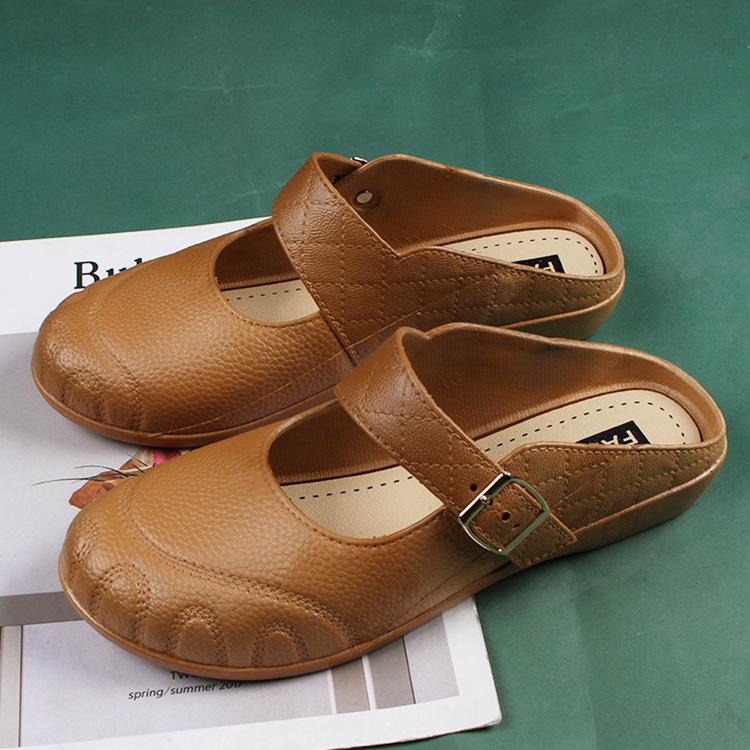 Women's Mules Flats Shoes Casual Closed Toe Backless Loafers Comfortable Slip-on Slides Footwear Summer Dressy Slippers Beach Walking Shoes for Women