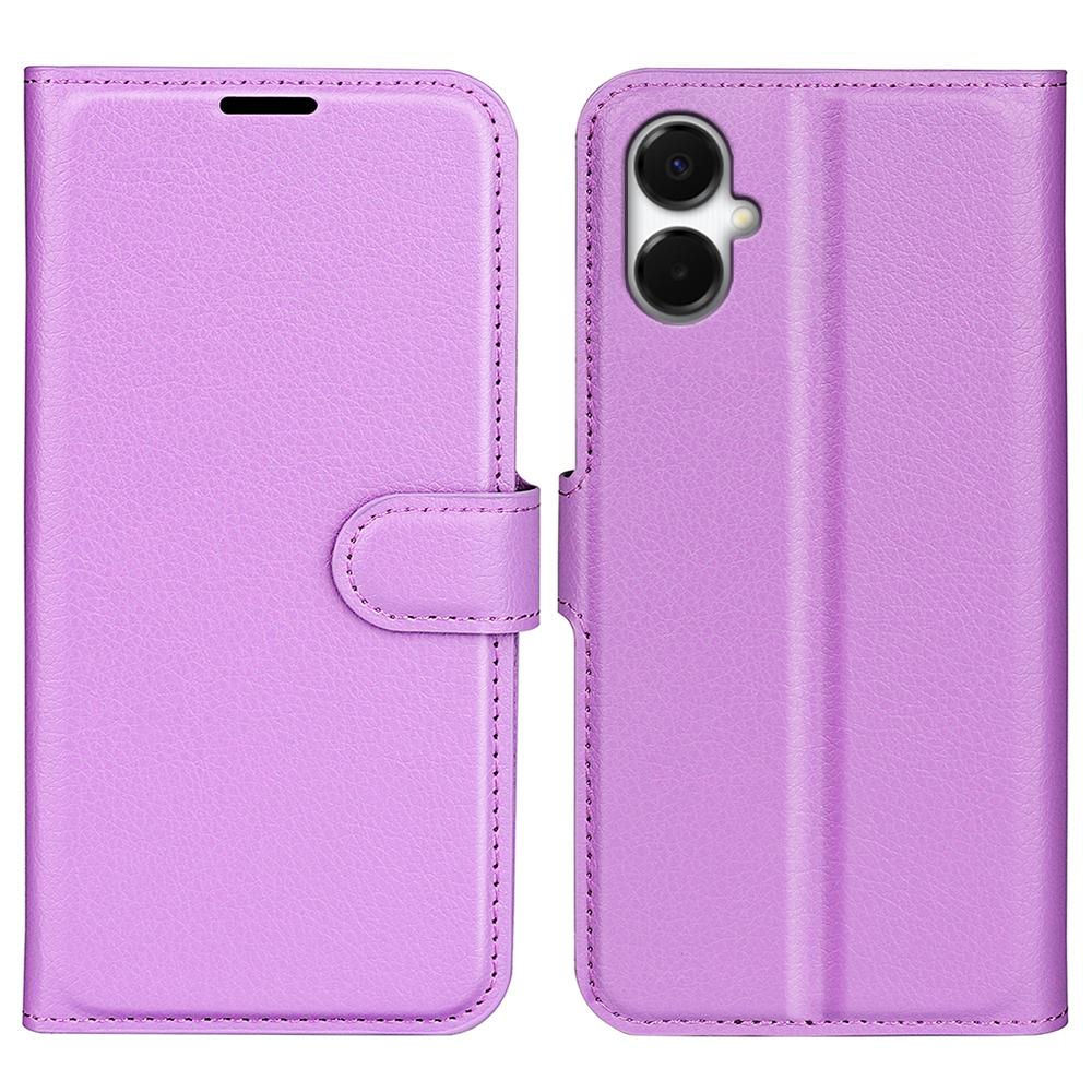For Samsung Galaxy A06 5G Wallet Case Litchi Texture Shockproof Leather Flip Stand Phone Cover