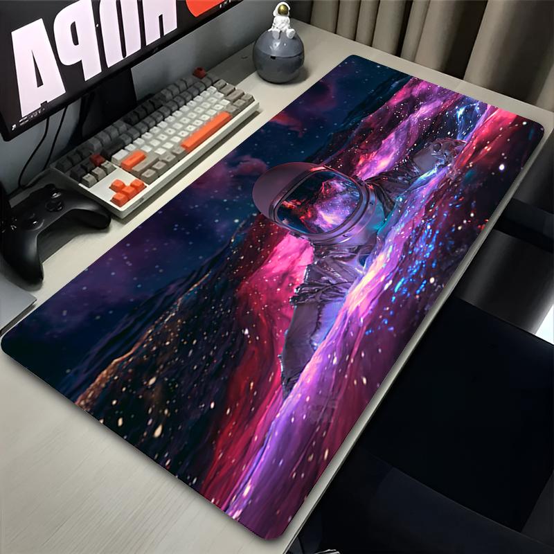 Mouse Pad PC Nonslip Gaming Cute Mousepad Gamer ESports Mouse Mat Game Mechanical Keyboard Pad Outer Space Astronauts Desk Mat
