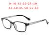 0 -1.0 -1.5 To -6.0 Transparent Gray Frame Square Myopia Glasses Finished Women Men Prescription Eyeglasses 3 Color Optional
