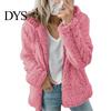 Women Cozy Zip-up Coat Winter Sherpa Fleece Short Jacket Hooded Zipper Cardigan Lightweight Zippered Warm Casual Solid Plush Windproof for Fall