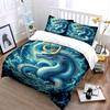 Majestic Dragon Art Decor Set Bedding Set with 1 Duvet Cover 2 Pillowcases Single Double King Queen, Gift