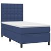 3142055 vidaXL Divan Bed with Mattress Blue 80x200 Cm Fabric