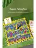 Kids' Wooden Train Garage Magnetic Maze Bead Game - Pen Control & Counting Board Educational Toy