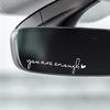 Hello Beautiful Car Rearview Mirror Sticker - Decorative Women's Accessory