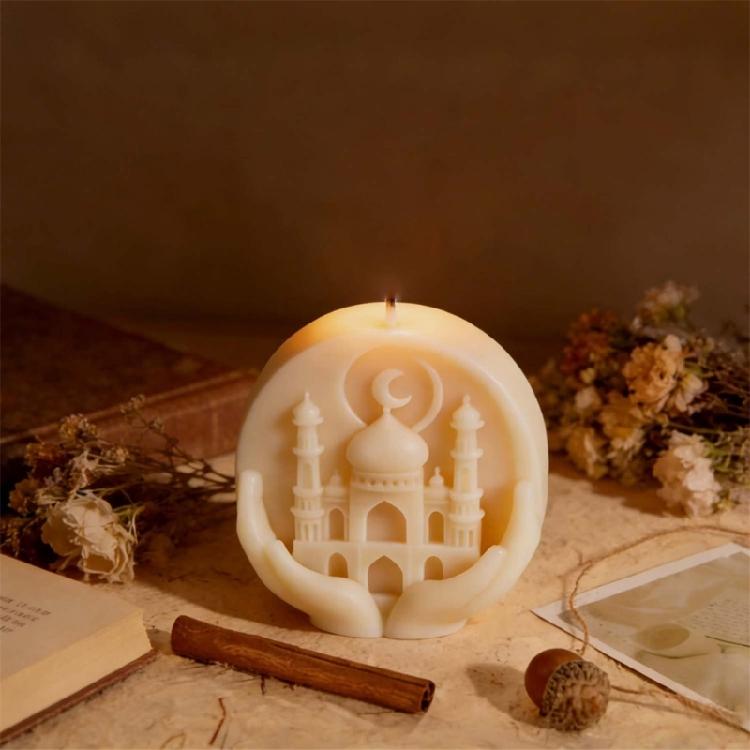 Silicone Handheld Castles Mould Suitable For Candlewax And Plasters Crafting Activity
