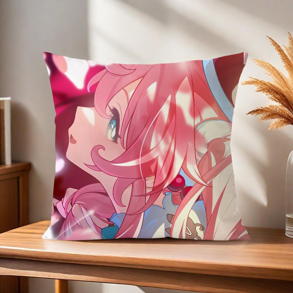 Comfortable soft Pillow Case for Sofa Rail Game Living Room Home office Star H-Honkai Decor and Protective Covers