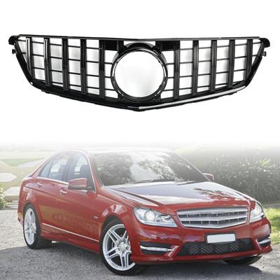 Grille de calandre de pare-chocs avant style GT pour Benz Classe C W204 C300 C350 2008-2014