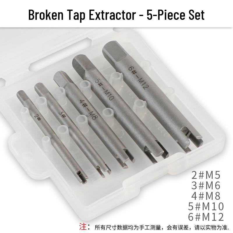 High-Strength Universal Broken Tap Remover - Manual Reverse Thread Extractor
