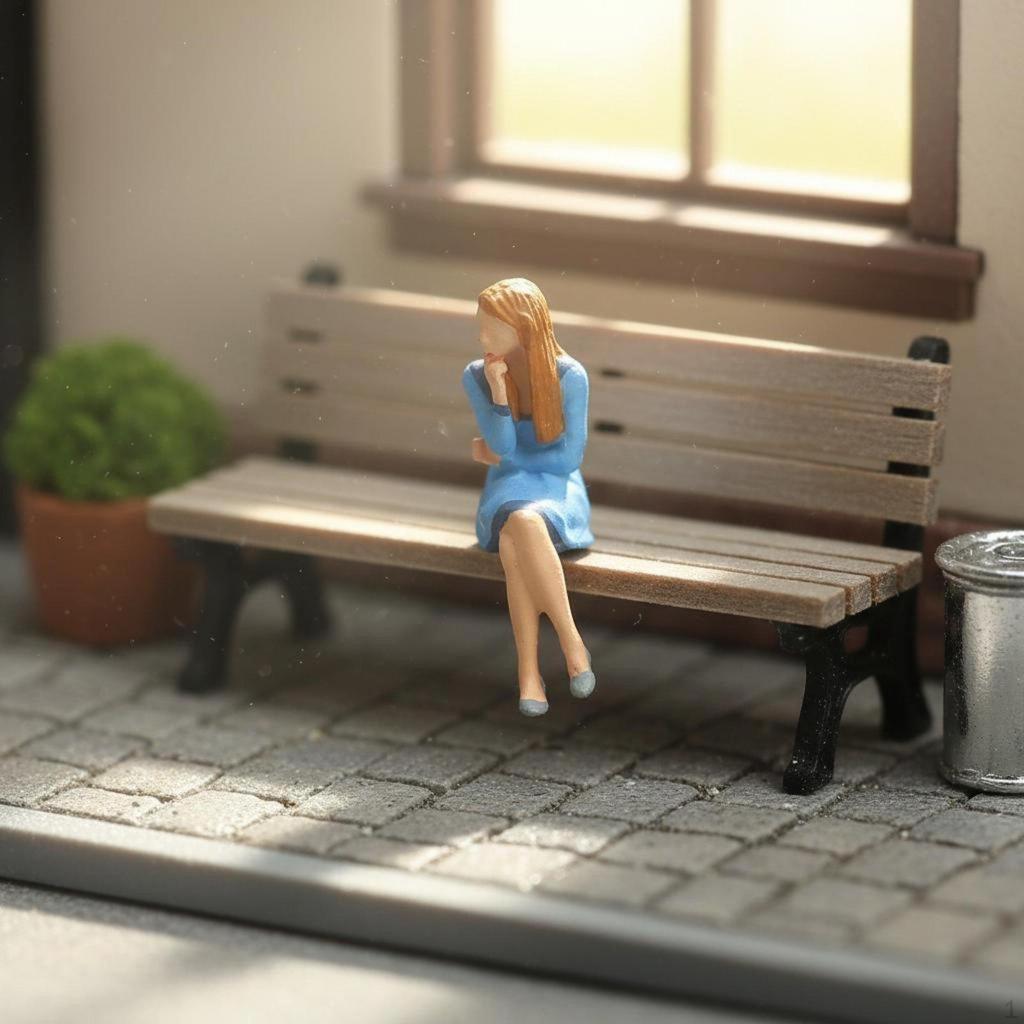 1:87 Sand Table Figure Collectible 1:64 Scale Miniature People High Detail Resin Model for