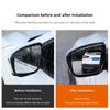 2Pcs Car Rearview Mirror Rain Cover Eyebrows Auto Accessories For Mercedes Benz AMG W204 W205 W203 W211 W212 W213 W201 W210 W124 GC3