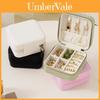Classic Leather Jewelry Box With Compact Design For Travel And Gift Use