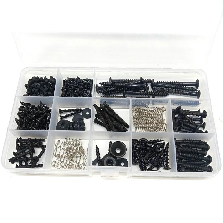 Guitar Parts Kit for Neck Plate, Pickguard, Strap End Pins, Guitar DIY Screws